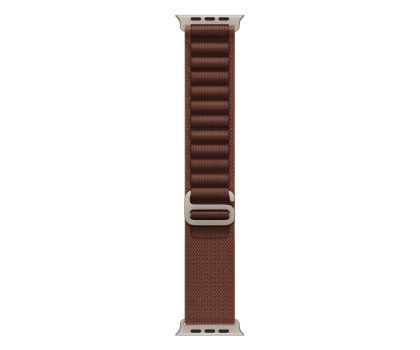 Pasek i akcesoria do zegarków Apple 49mm Burgundy Alpine Loop - Small - Natural Titanium Finish